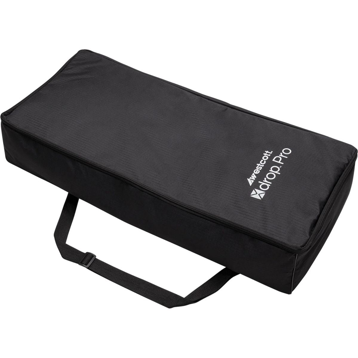 Kit fond photo X-Drop - toiles noir et gris neutre pliées et rangées