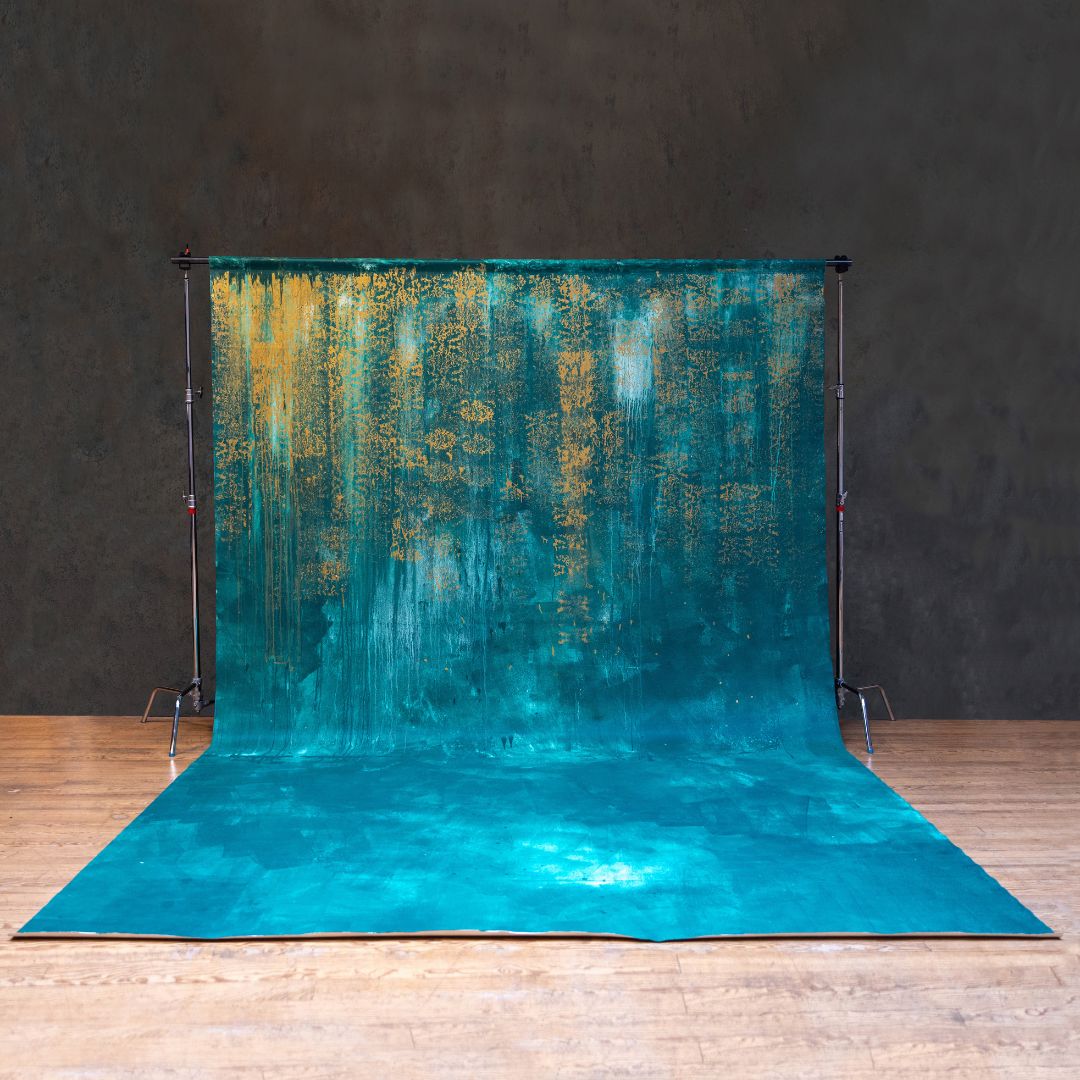 Location backdrop toile de fond venezia verde neutre