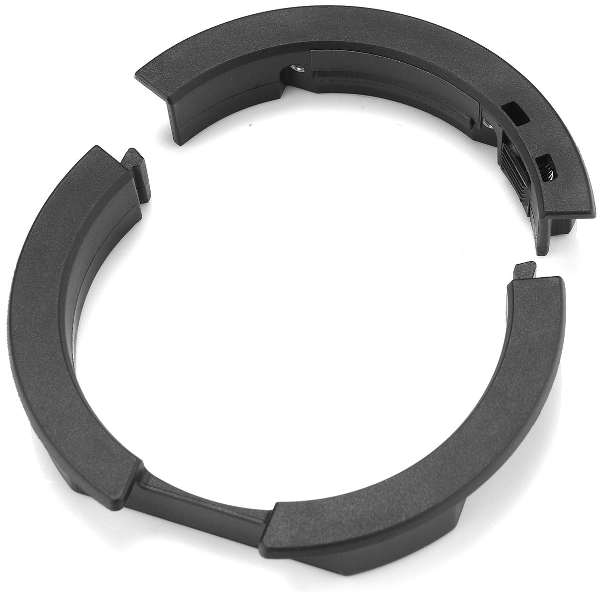 Bague d'adaptation Godox AD-AB noire ouverte en deux arcs, ressort de verrouillage visible