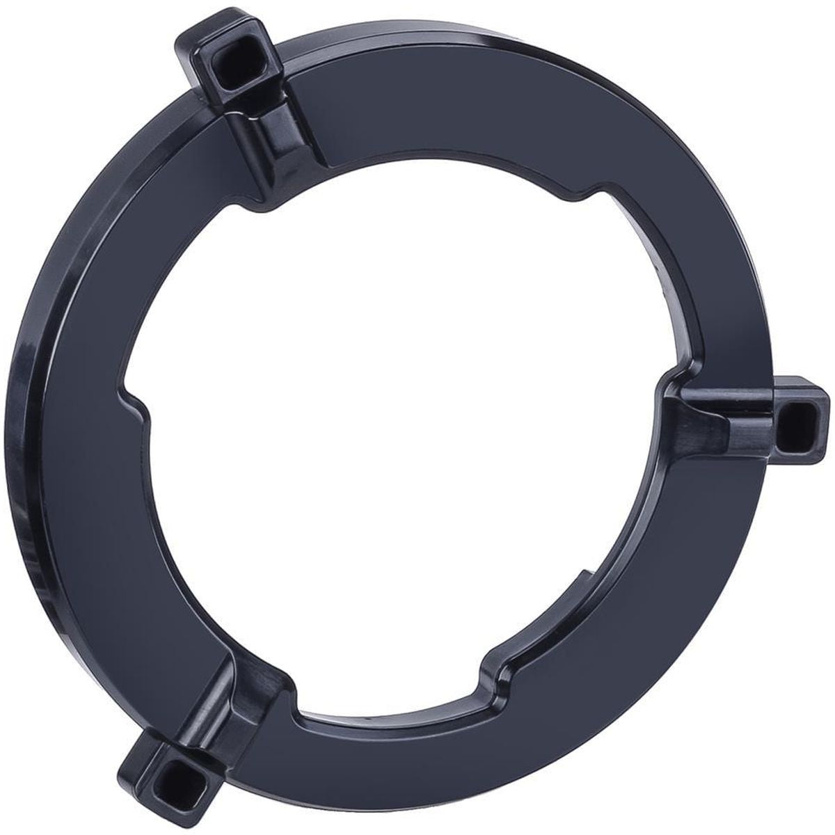 Bague de verrouillage Godox AD-CS en plastique noir, vue de face avec ses trois ergots