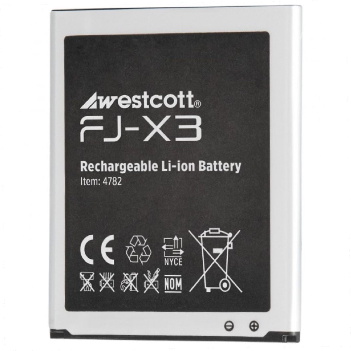Batterie lithium-ion rechargeable Westcott FJ-X3, fournie avec le déclencheur