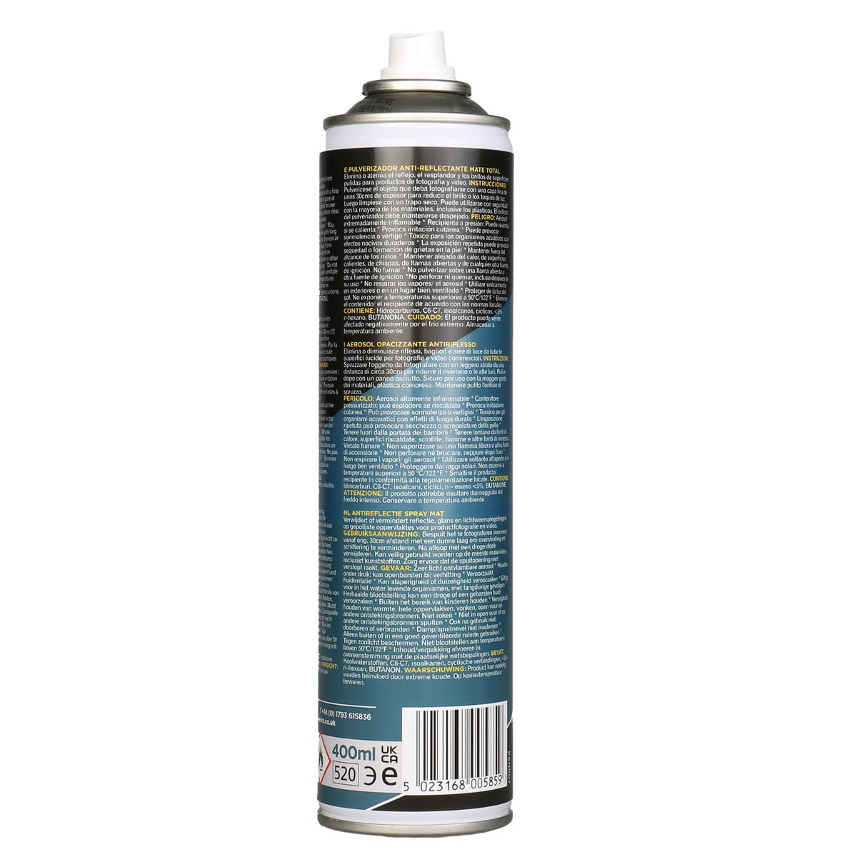 Dos de l'aérosol Kenro Anti-Reflect Spray