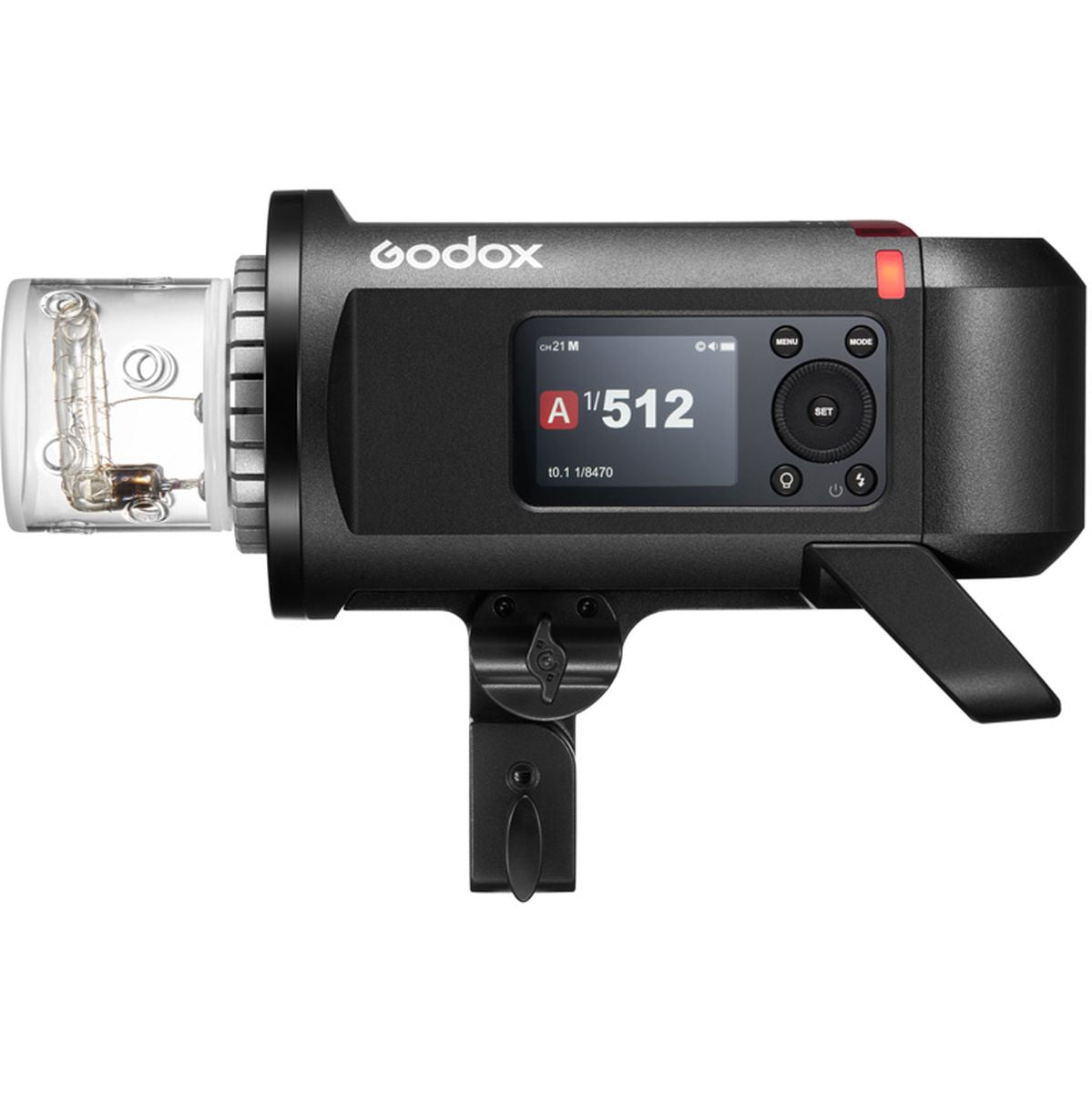 Flash Godox AD600Pro II avec sa housse de transport