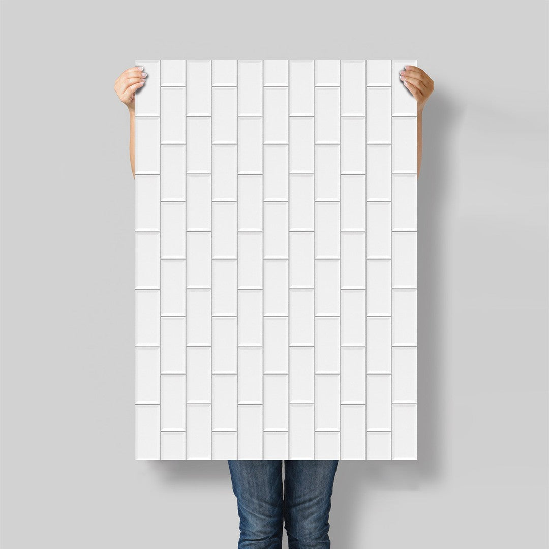 Flat lay carreaux 5048#couleur_5048-Métro-Blanc