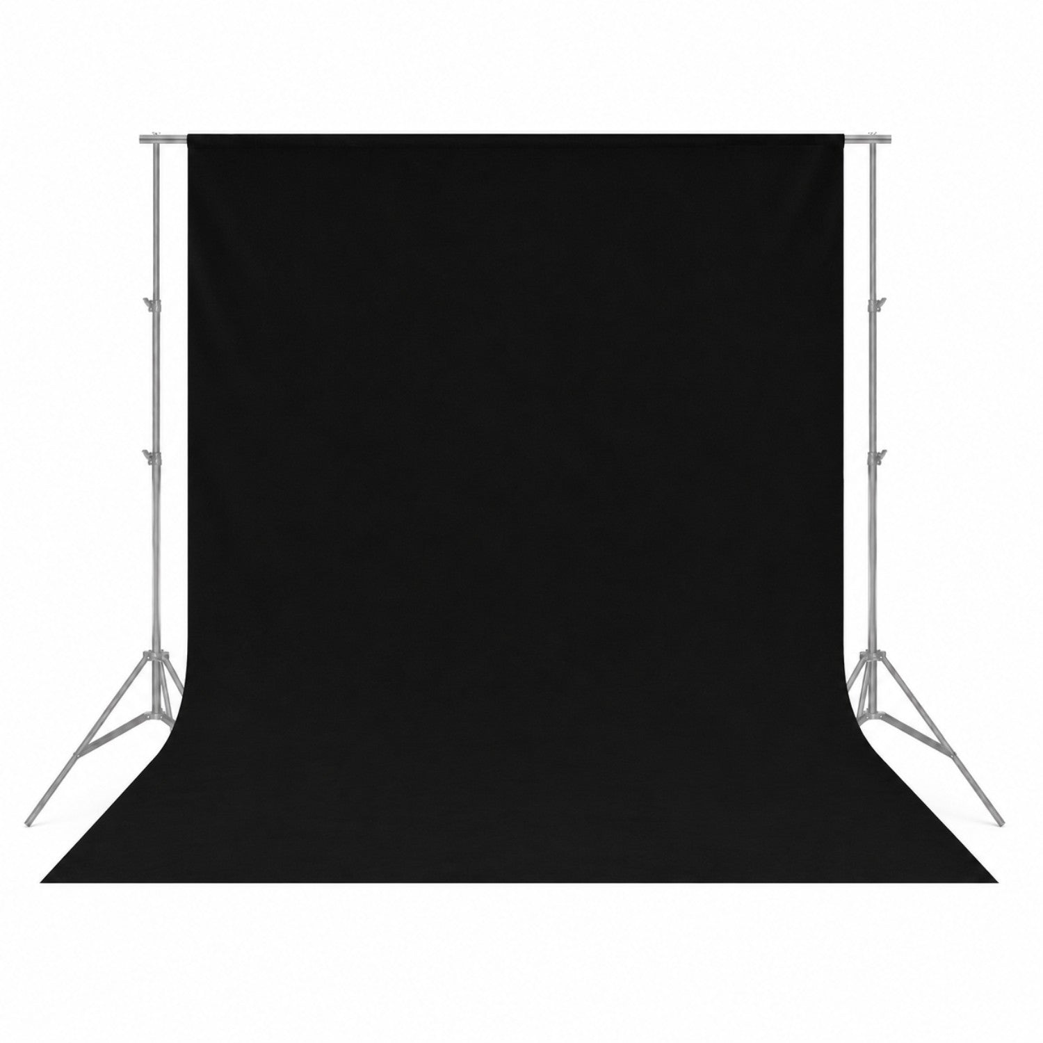 Fond tissu noir tendu sur barre pour studio photo#couleur_noir