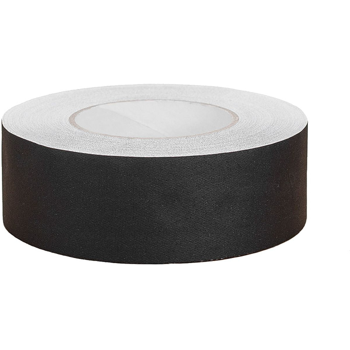 Rouleau de gaffer tape mat Caruba noir vu de profil, sans étiquette