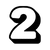 icône chiffre 2