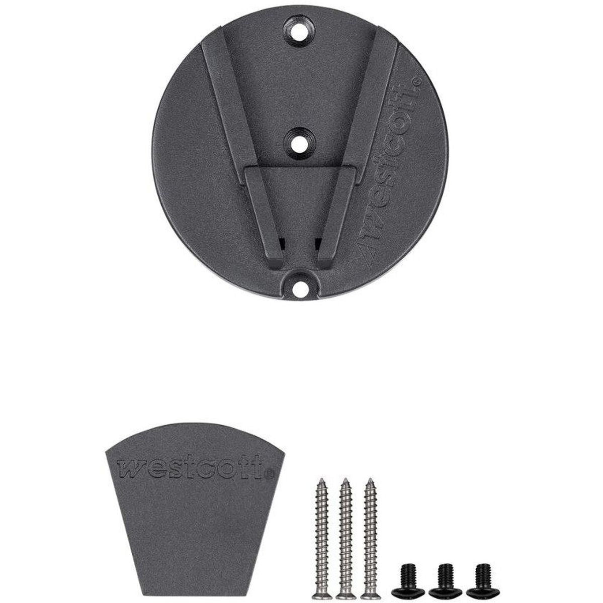 Gros plan sur l'adaptateur du kit Westcott Float Wall Mount