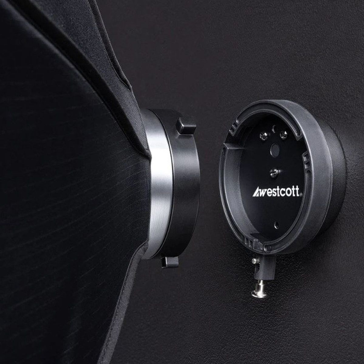 Contenu du kit Base et Adaptateur Westcott Float : base, adaptateur et visserie