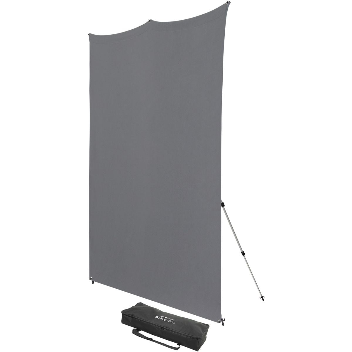 Kit Fond Photo Westcott X-Drop Pro + Support 2,4 x 2,4 m, coloris gris