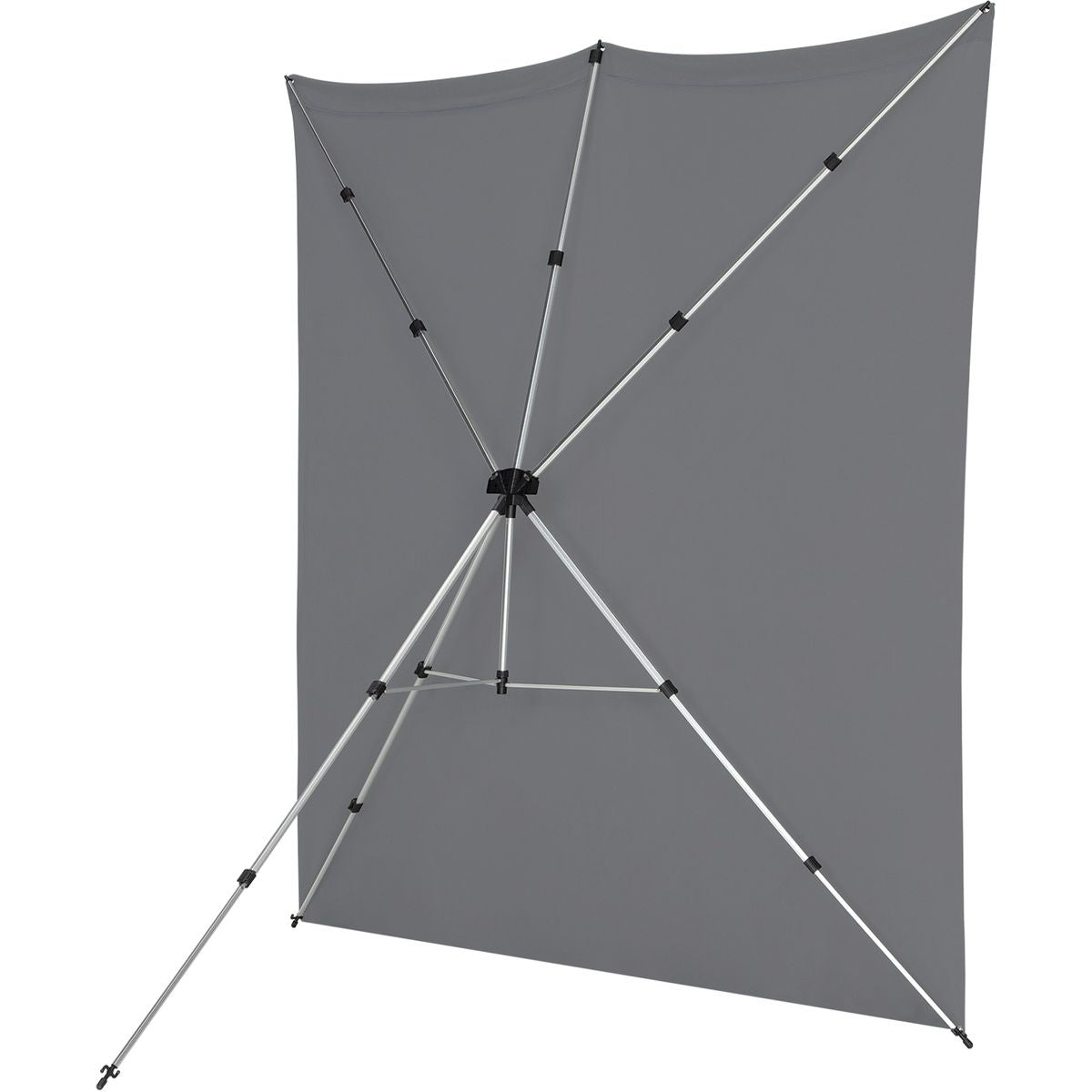 Kit Fond Photo Westcott X-Drop Pro + Support 2,4 x 2,4 m, coloris gris, mise en situation