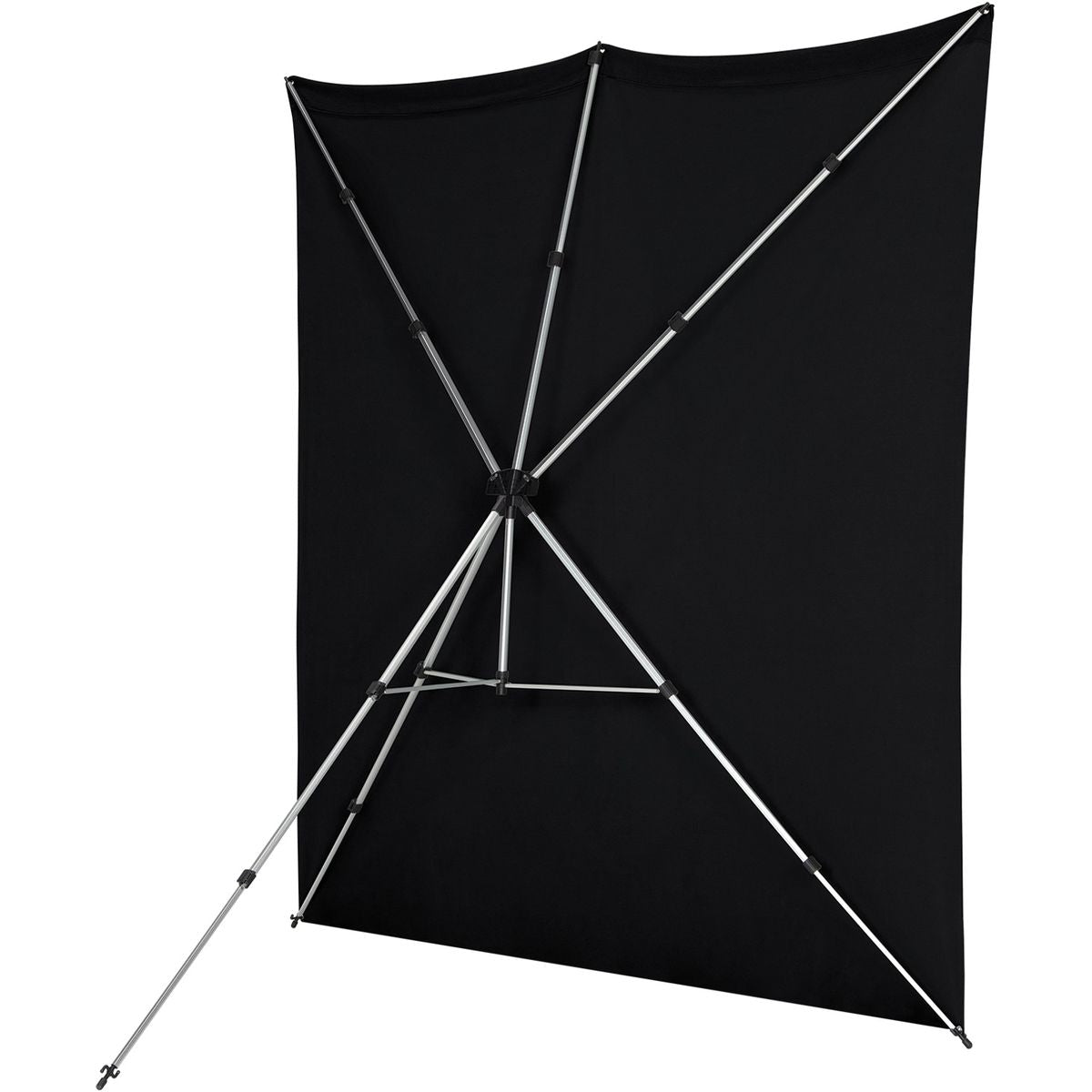 Kit Fond Photo Westcott X-Drop Pro + Support 2,4 x 2,4 m, coloris noir, mise en situation
