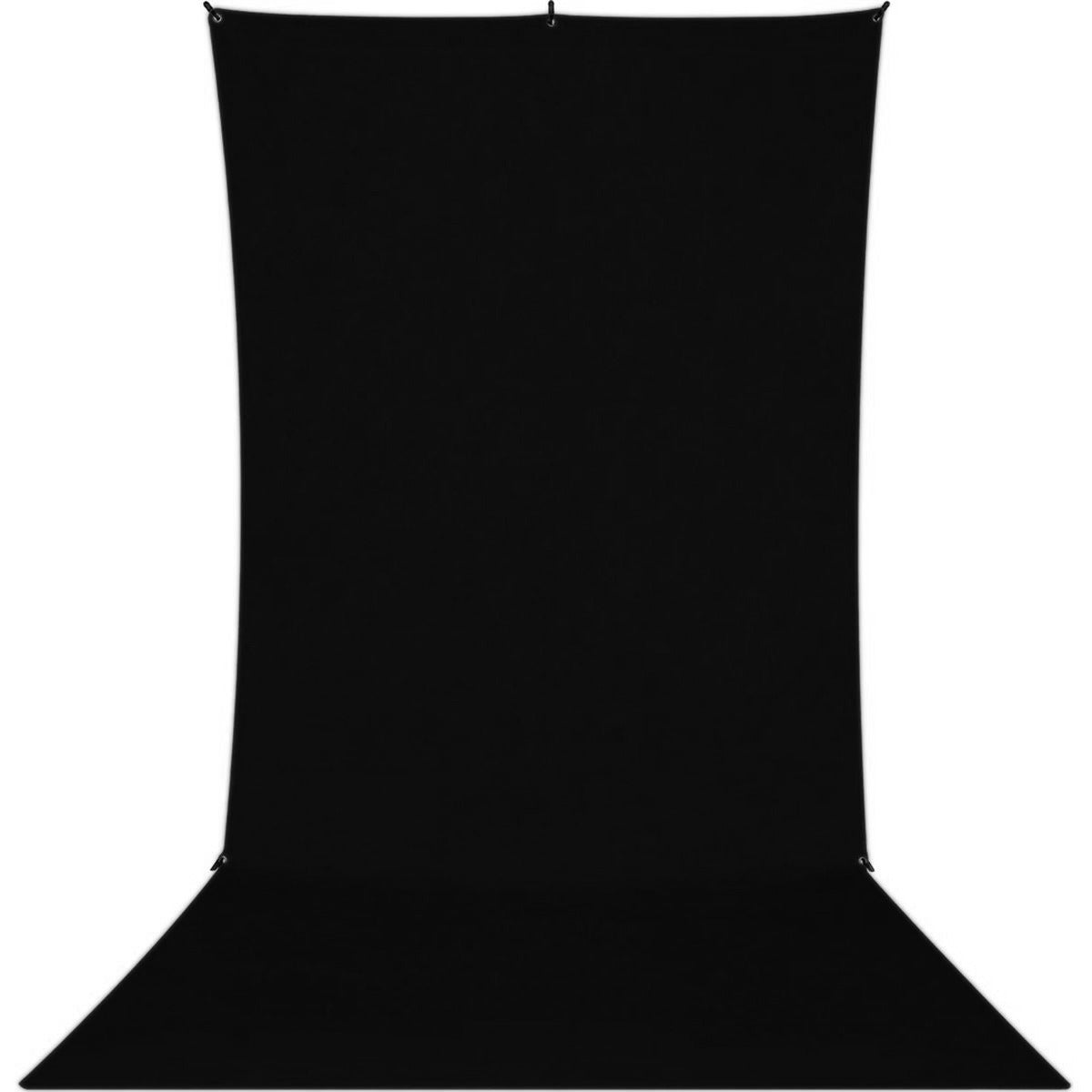 Kit Fond Photo Westcott X-Drop Sweep + Support 1,5 x 3,7 m, coloris noir, vue de face