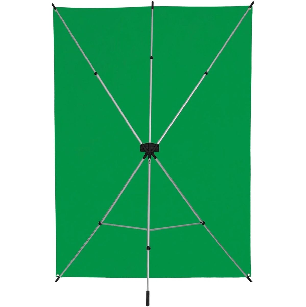 Kit Fond Photo Westcott X-Drop Sweep + Support 1,5 x 3,7 m, coloris vert chroma key, vue de dos de l'armature du support X-Drop