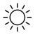 Icône luminosité