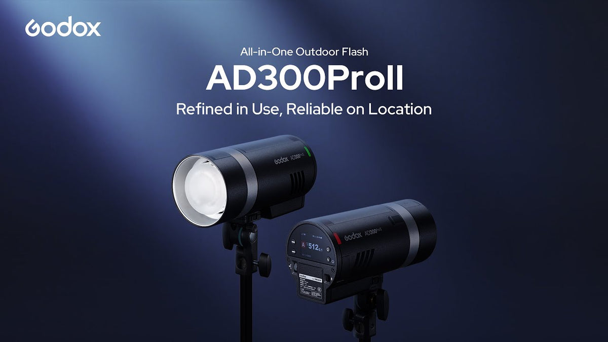 Charger la vidéo: Flash Portable Godox AD300Pro II
