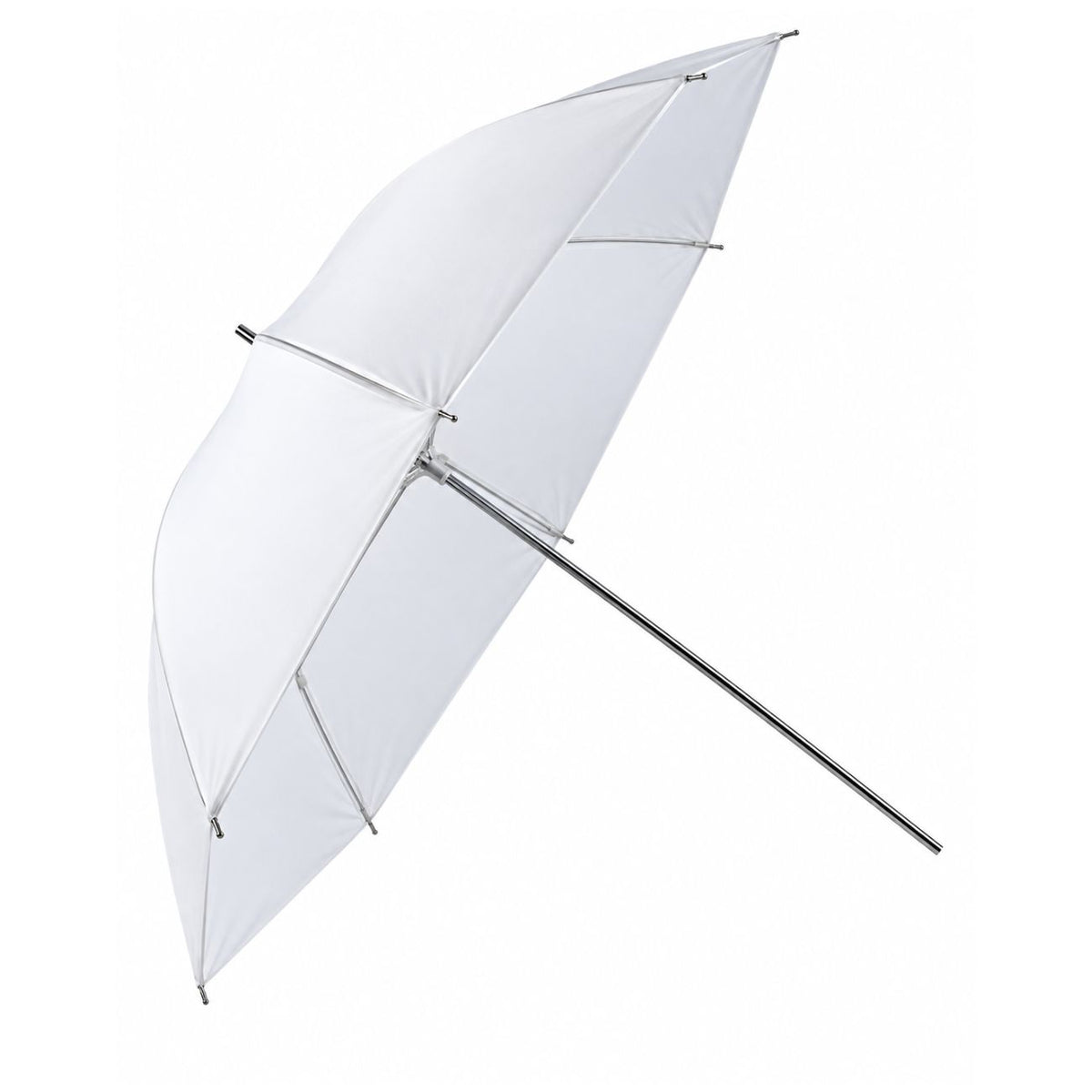 Parapluie Falcon Eyes UR-32T blanc translucide de 80 cm ouvert