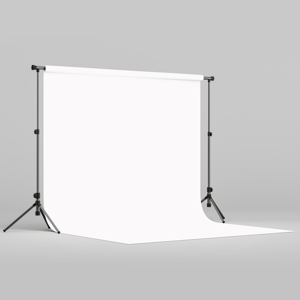 Fond papier blanc trépied