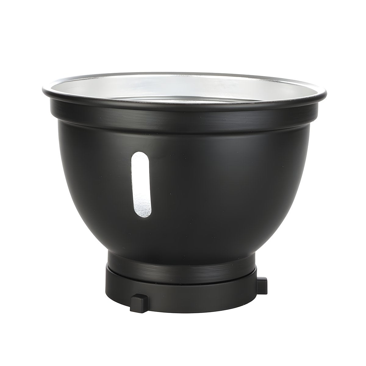 Réflecteur StudioKing SK-SR18 vu de profil, passage pour parapluie au centre de la coque