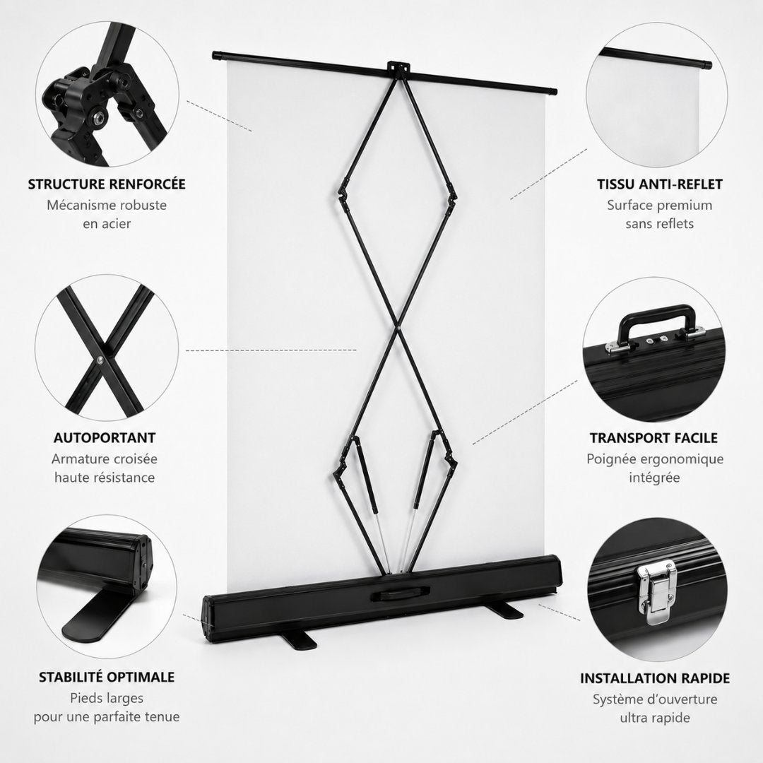 roll up fond blanc pliable armature
