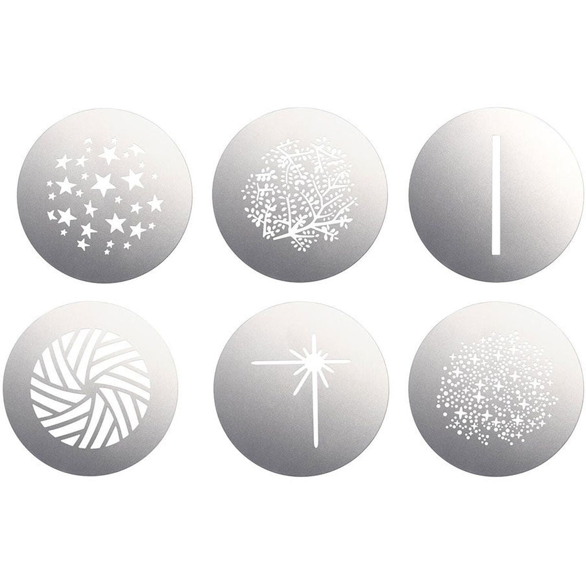 Set de 6 gobos Godox SA-09-003, motifs étoiles, branche, iris et ciel étoilé