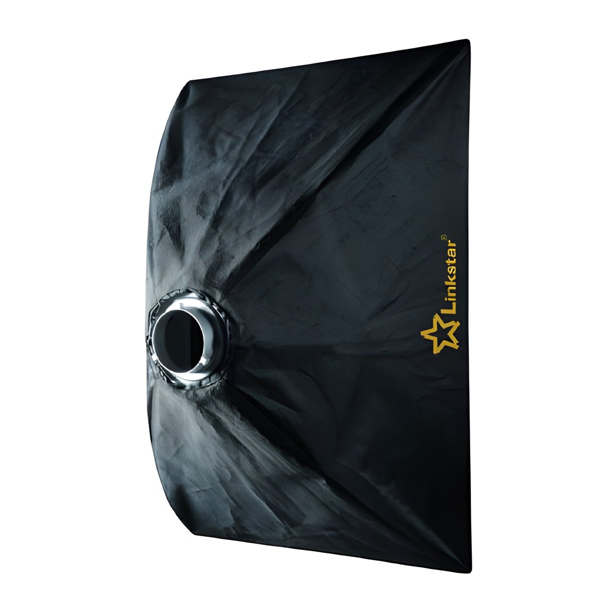 Dos noir de la softbox pliable Linkstar QSSX 60x90 cm avec logo Linkstar et bague d'adaptation