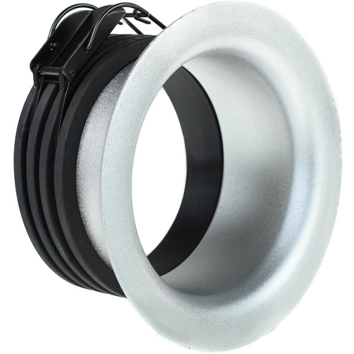Speedring SMDV pour Speedbox-Flip Pro monture Profoto, bague argentée et ressorts de verrouillage noirs