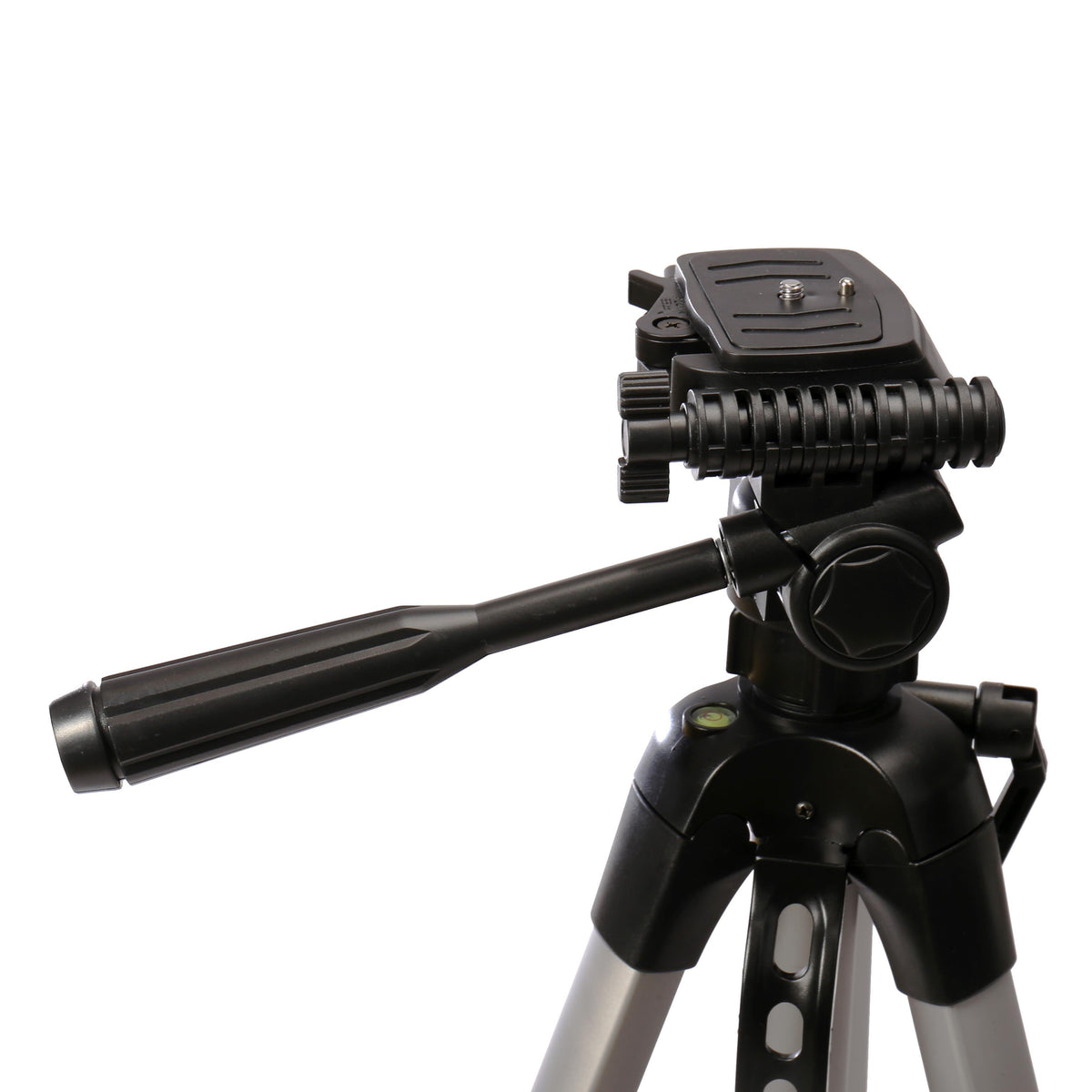 Tête à manche du trépied Nest WT-3560 vue de profil avec sa molette de bascule