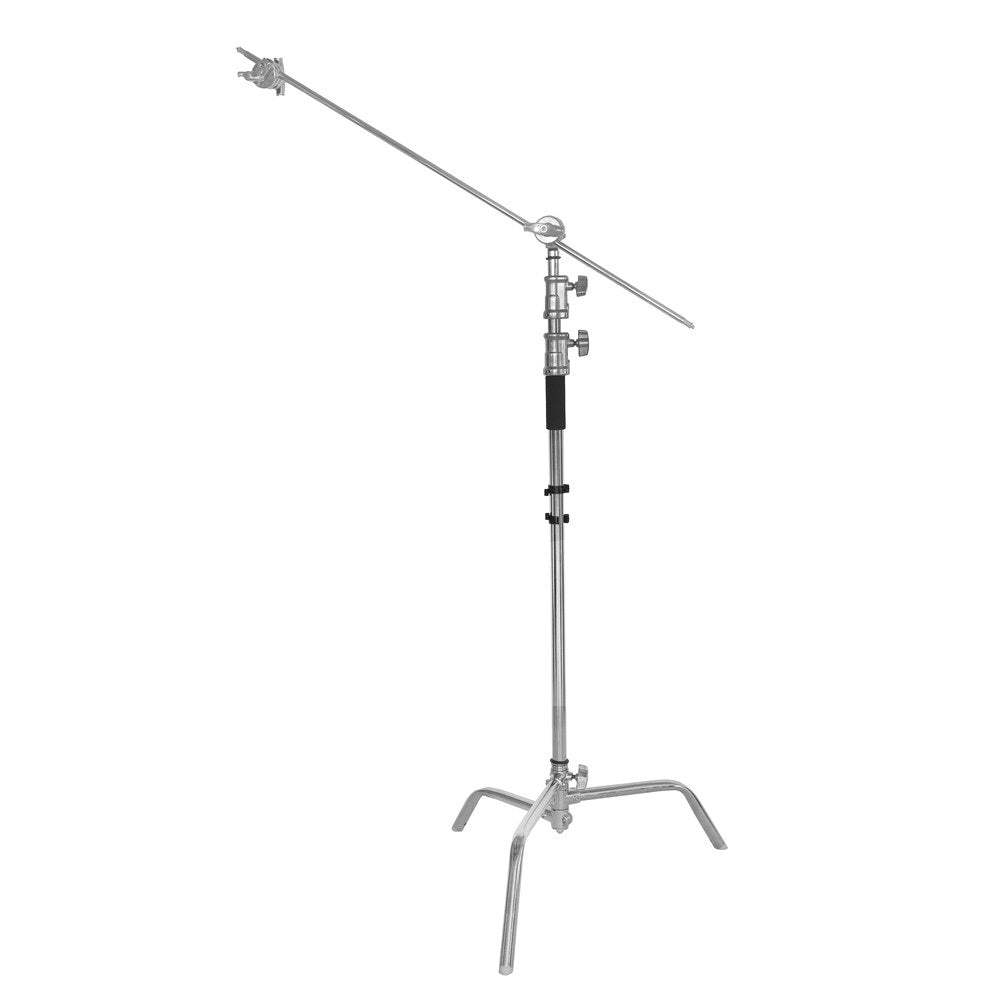 C-stand StudioKing FT-3203S en acier avec bras et rotule de serrage pour studio photo