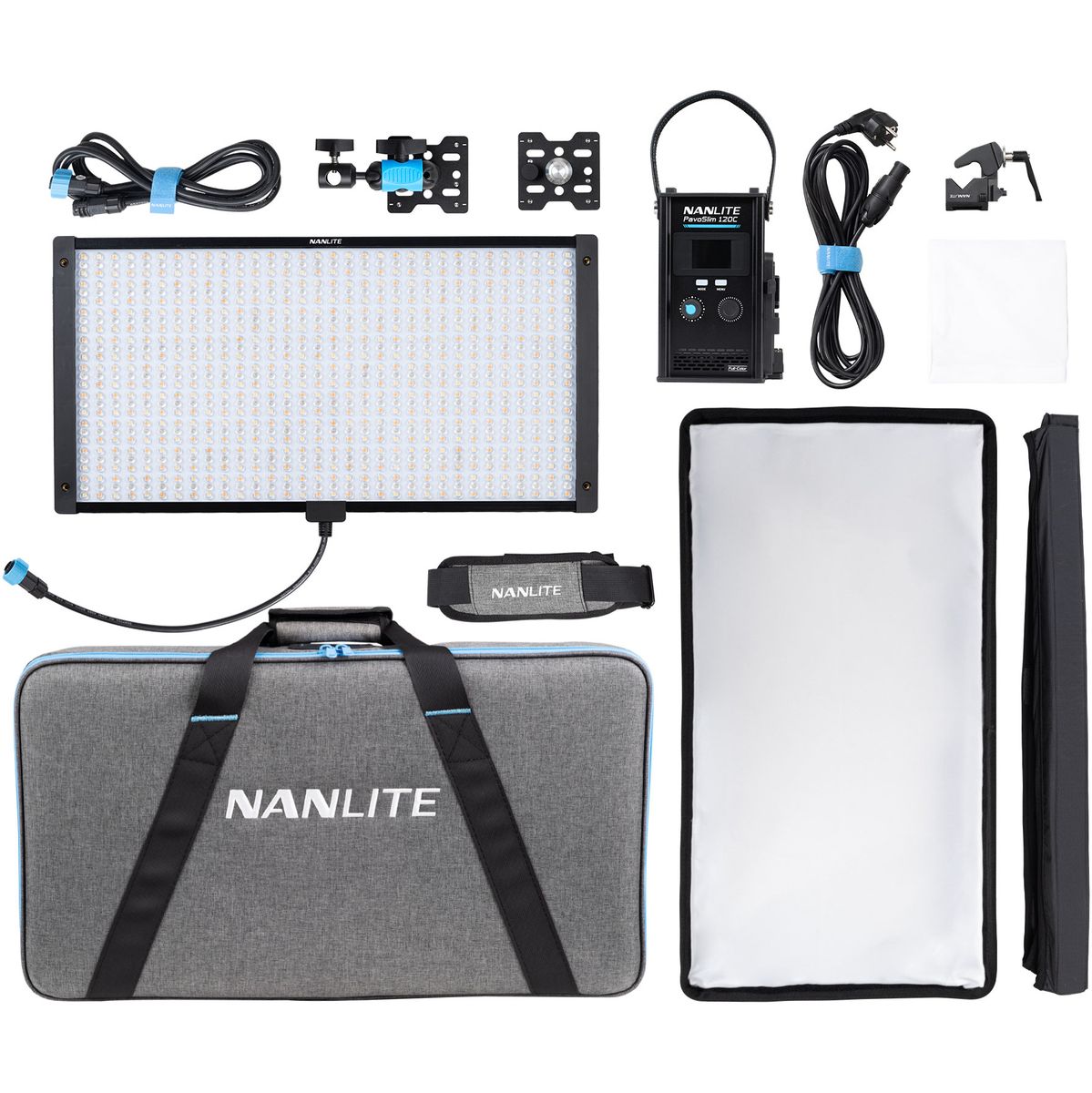 Panneau LED Nanlite Pavoslim 120C, lumière douce et large