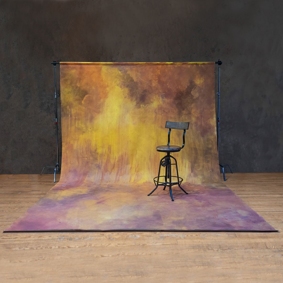 Location backdrop toile de fond savanah tabouret