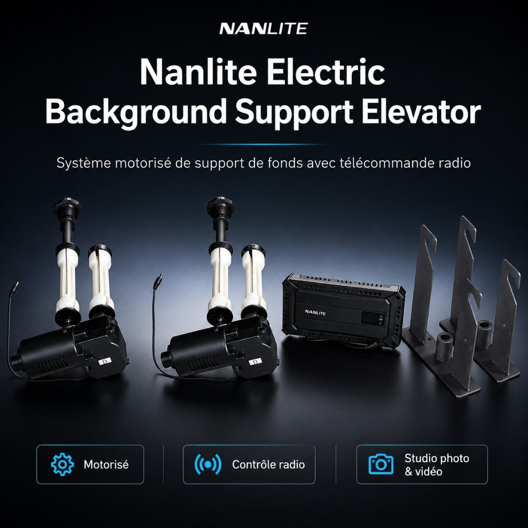 support fond photo nanlite motorisé