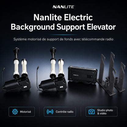 support fond photo nanlite motorisé