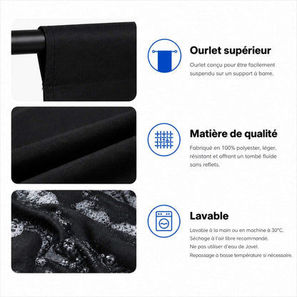 Schéma toile tissu lavable avec ourlet et matière polyester