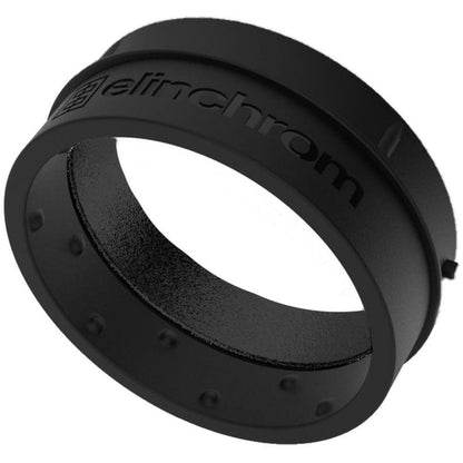 Adaptateur Elinchrom OCF en caoutchouc noir, logo en relief et picots intérieurs