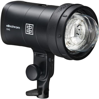 Adaptateur Elinchrom OCF monté sur un flash Elinchrom ONE, tube flash à nu