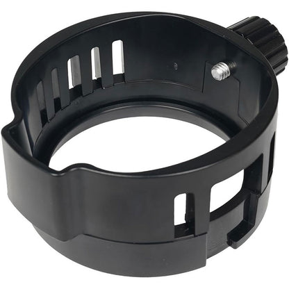 Adaptateur flash SMDV Speedbox-Flip AD200Pro II vu de dessus, ajours et vis de fixation intérieure 