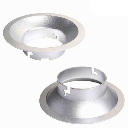 Adaptateur Rotalux Go Q-Mount vu de dessus et de dessous, encoches de verrouillage 