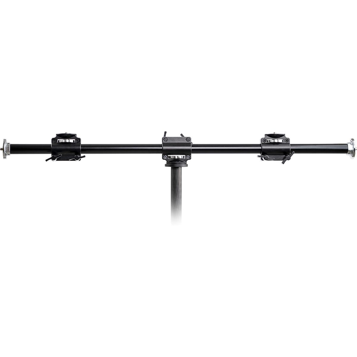 Barre d'extension Caruba 100 cm montée au sommet d'un pied, plateaux écartés 