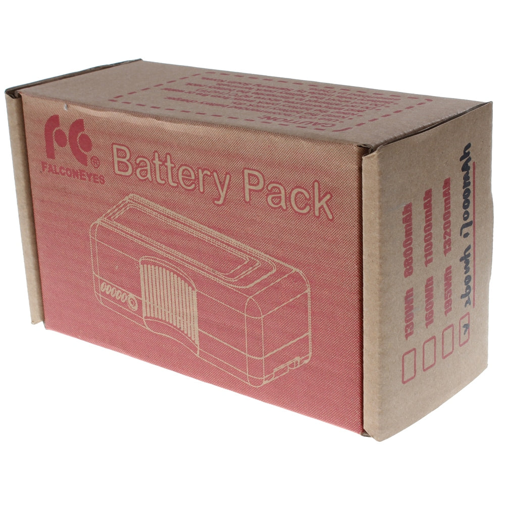 Boîte en carton Falcon Eyes Battery Pack de la batterie V-Mount 260 Wh, case 260 Wh cochée