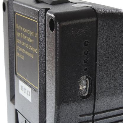 Indicateur de charge à 4 LED et bouton sur le flanc de la batterie Falcon Eyes 260 Wh