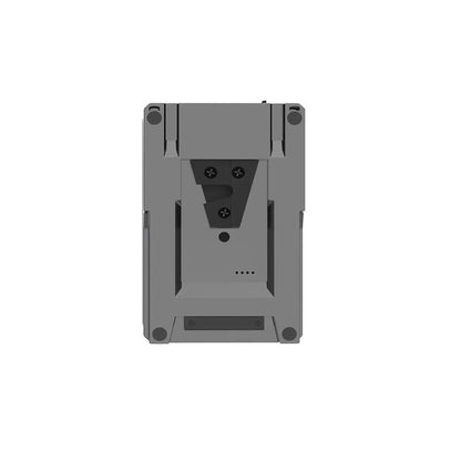Monture V-Mount au dos de la batterie Rolux Dynasty III 150 Wh, vue de face 