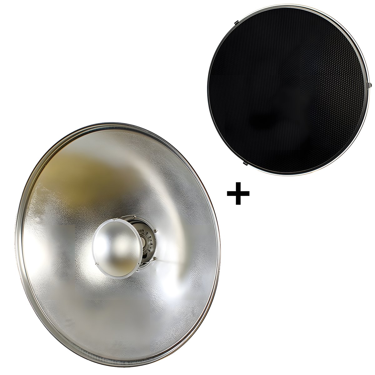 Bol beauté StudioKing SK-BD pour Falcon Eyes, argent 70 cm, et sa grille nid d'abeille 