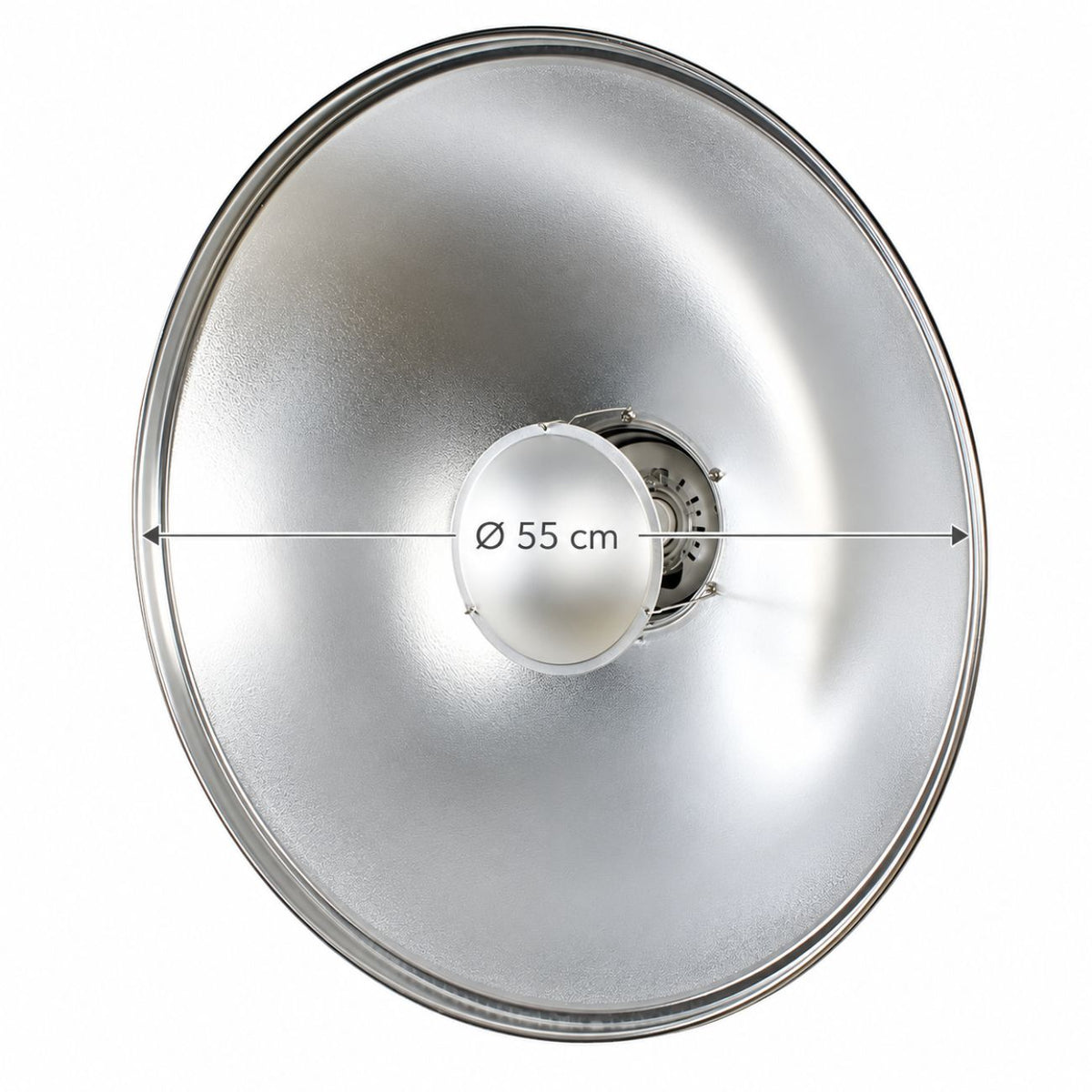 Parabole argentée du bol beauté StudioKing SK-BD avec la cote de 55 cm de diamètre 