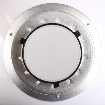 Bague de la boule diffuseur SK-DB400 vue du dessus, baïonnette Bowens au centre 
