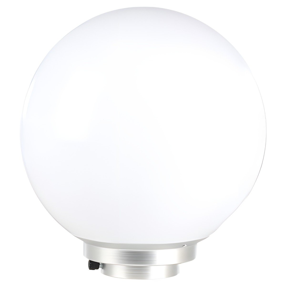 Boule diffuseur StudioKing SK-DB95 de 30 cm, collier de serrage argenté en bas
