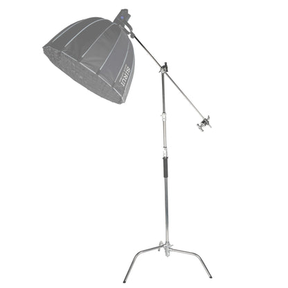 C-Stand Sirui CS01 portant une softbox en studio photo