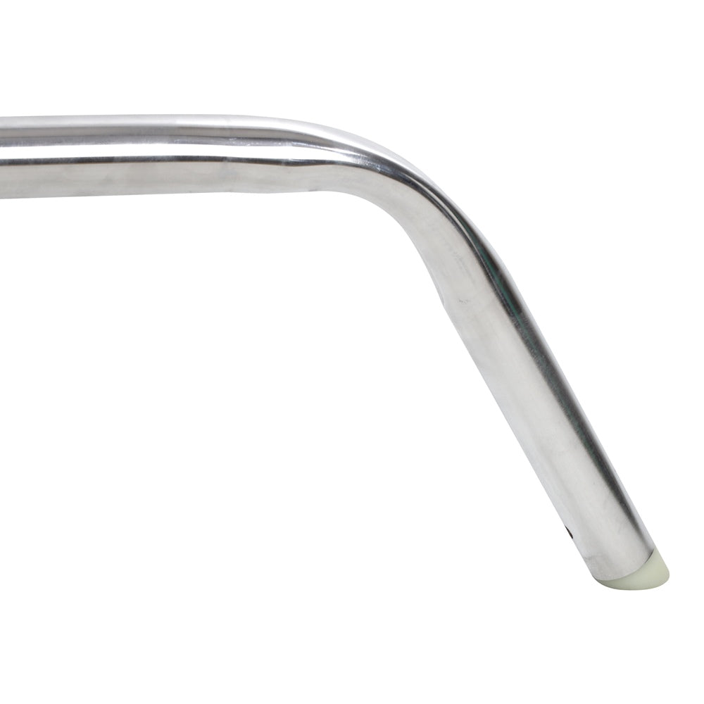 Pied coudé chromé du C-stand StudioKing FT-3203S avec embout de protection