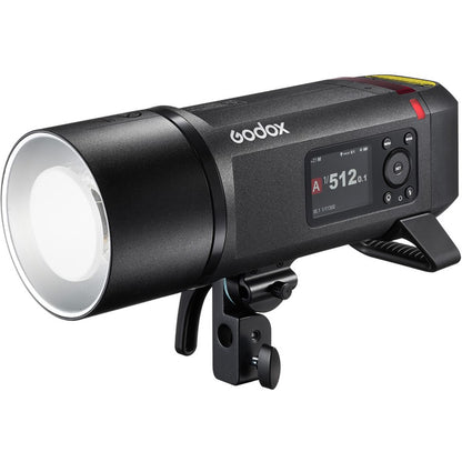 Flash portable Godox AD800Pro, vue de face avec réflecteur