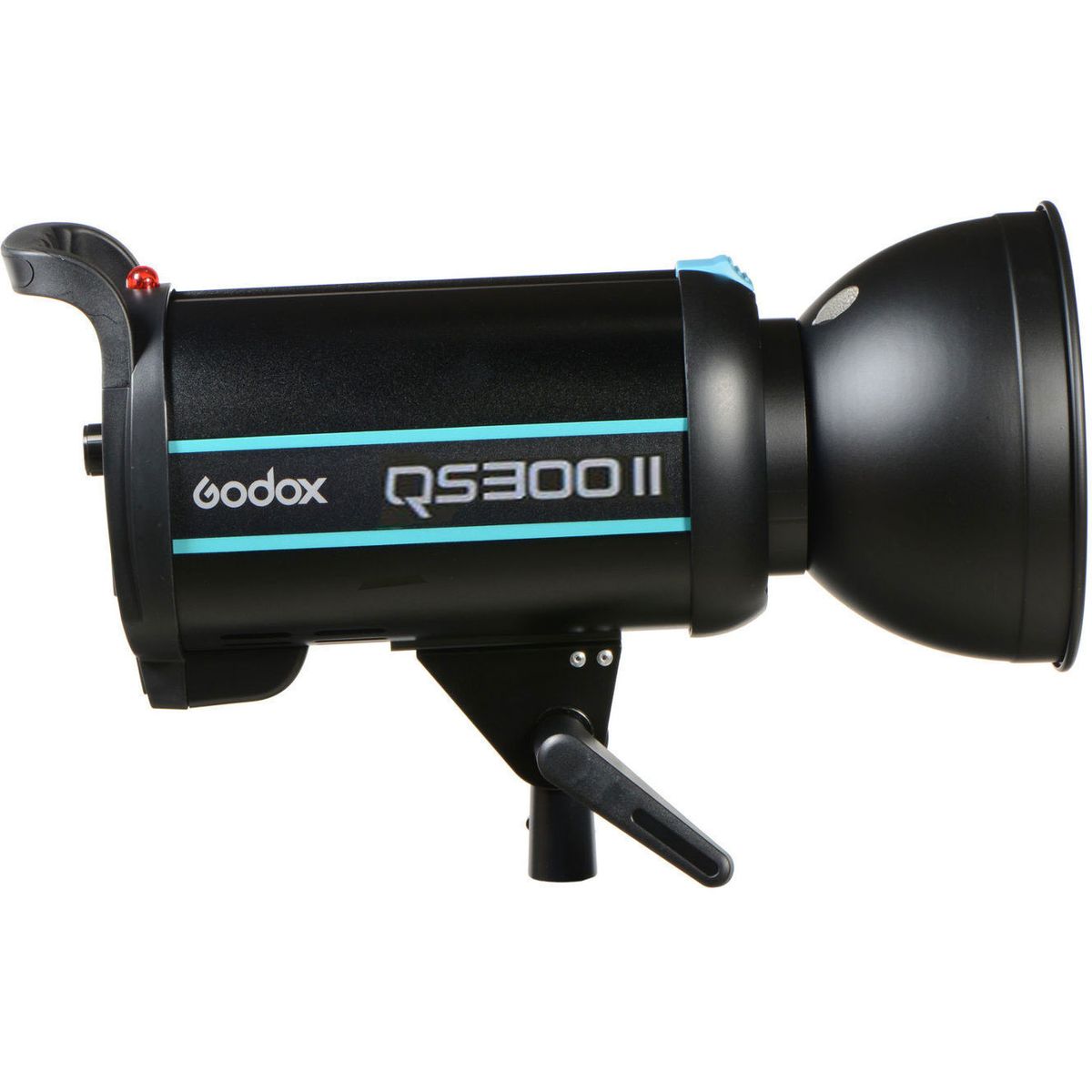 Flash studio Godox QS300II, vue arrière avec connectique